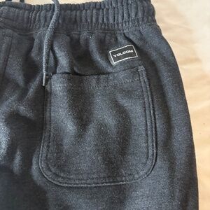 Mens VOLCOM Black/Gray S Joggers/Sweatpants Elastic Waist And Drawstring